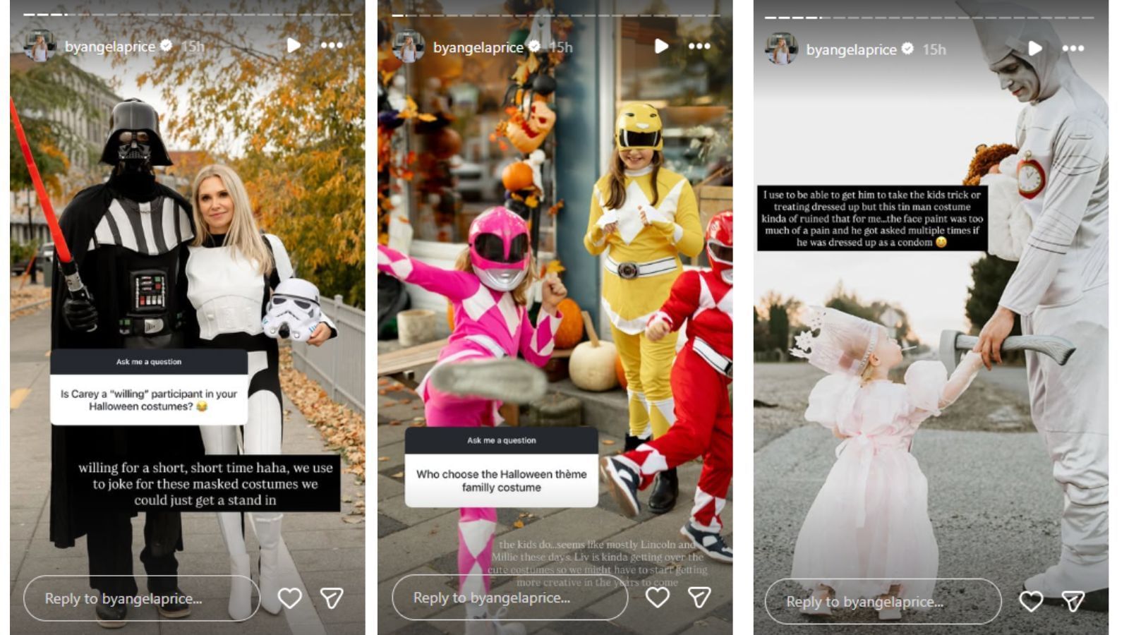 přes Instagram /@byangelaprice