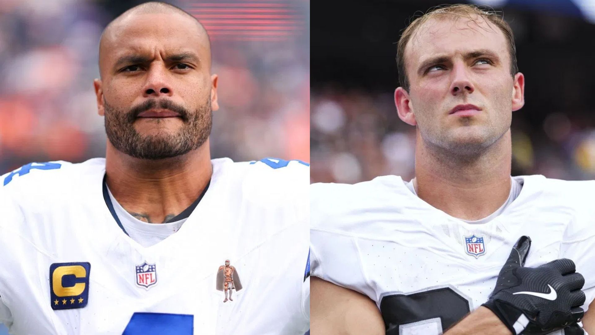 Cowboys vs. Raiders prediction and fantasy outlook for Week 11 MNF feat. Brock Bowers, Dak Prescott, and more - Source: Getty