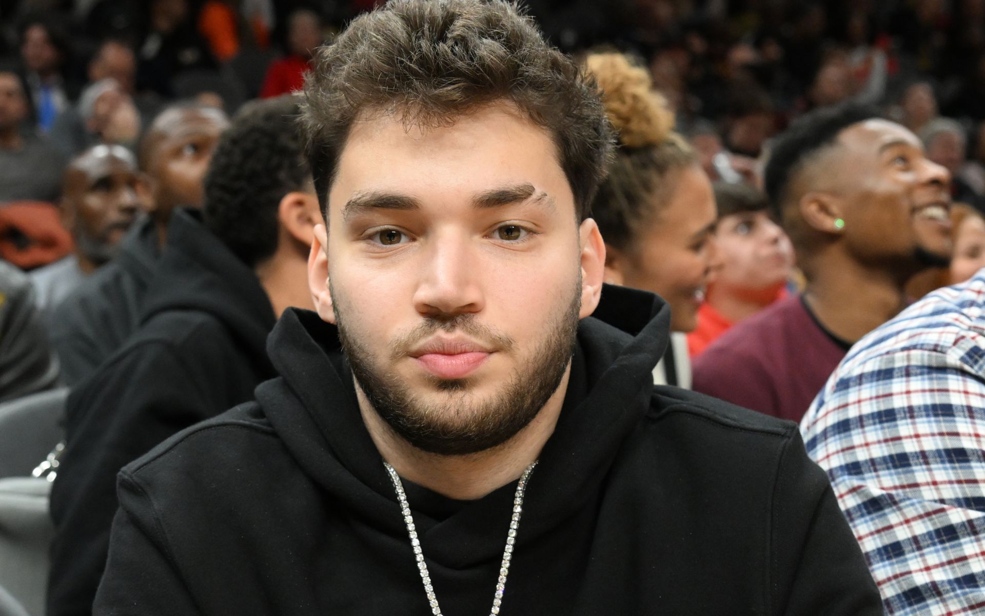 Adin Ross (pictured) during the game between the Toronto Raptors and the Atlanta Hawks on November 19, 2022. [Image courtesy: Getty Images]