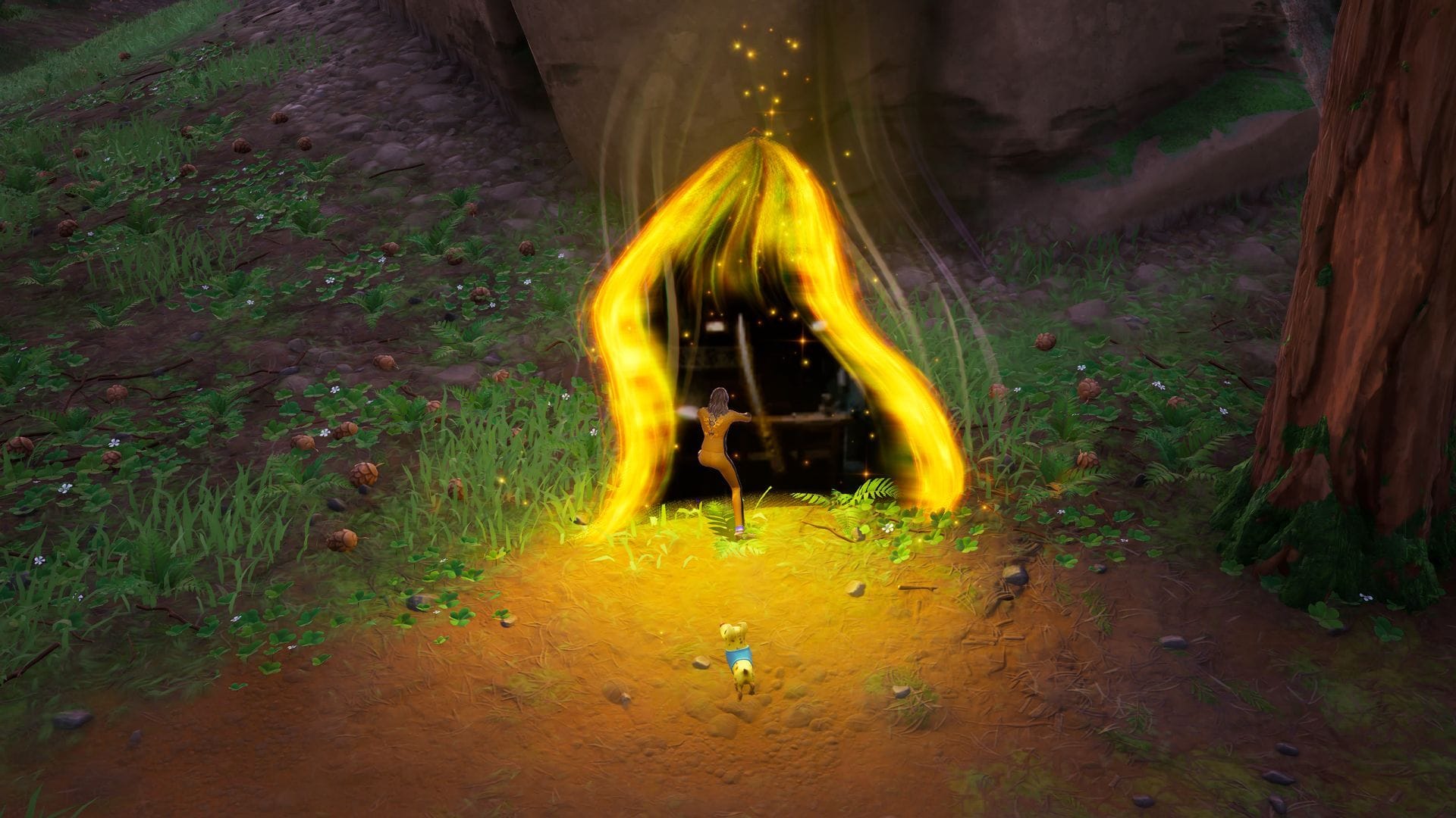 Head to the yellow Rift portal to get your hands on the Forsaken Vow blade in Chapter 7 Season 1 (Image via Sportskeeda Gaming || Epic Games)