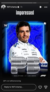 Damon Hill's reaction to Carlos Sainz's P3 in qualifying