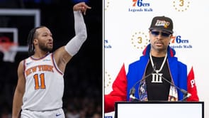 Jalen Brunson Recalls Sacrificing His Mom's Socks To Pull Off Allen Iverson's Shooting Sleeve Look