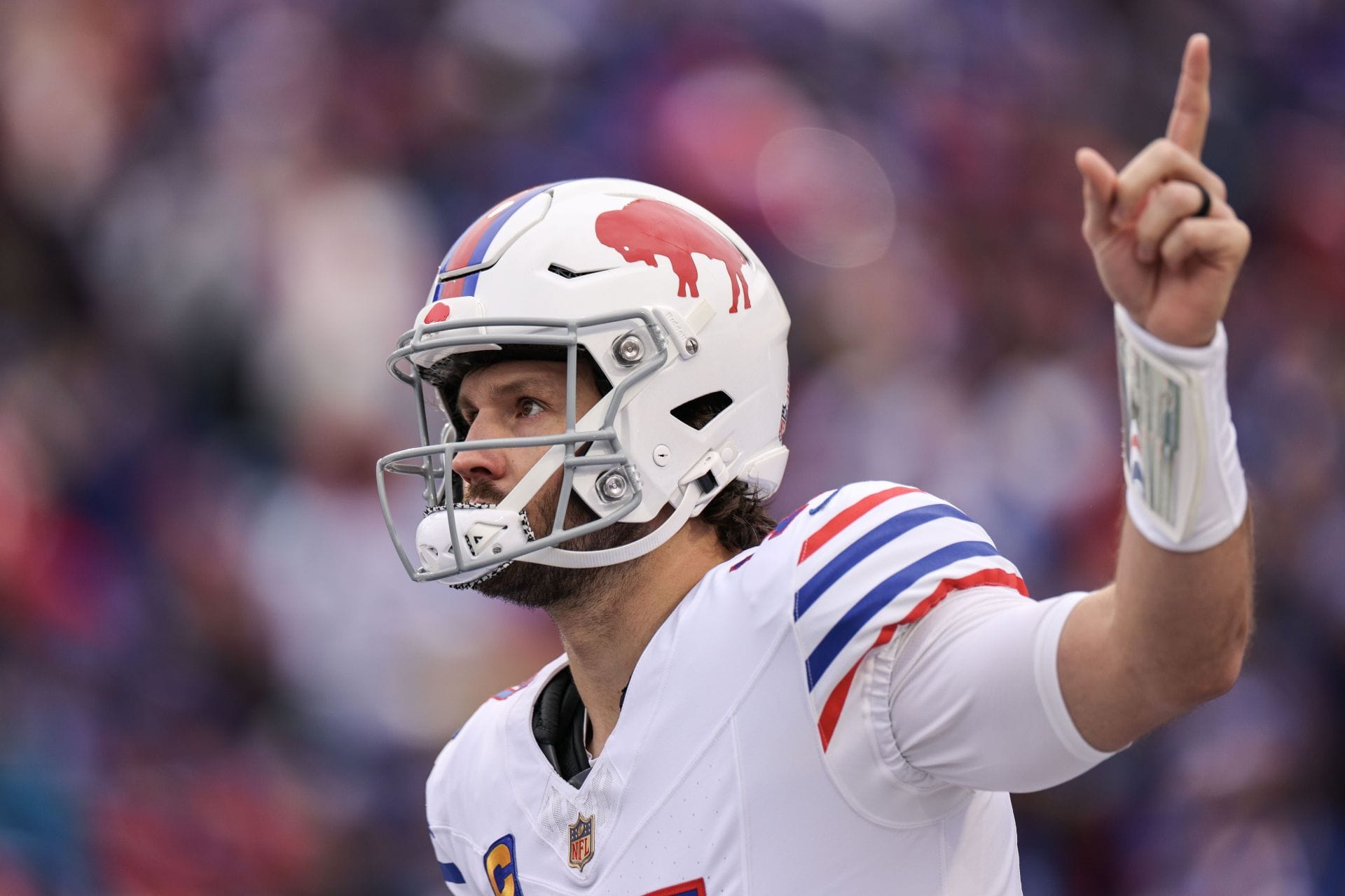 Josh Allen at Tampa Bay v Buffalo - NFL 2025 - Source: Getty