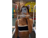 Jahmyr Gibbs' GF Nicole Anderson flaunts freshly tanned body in latest pilates session mirror selfie