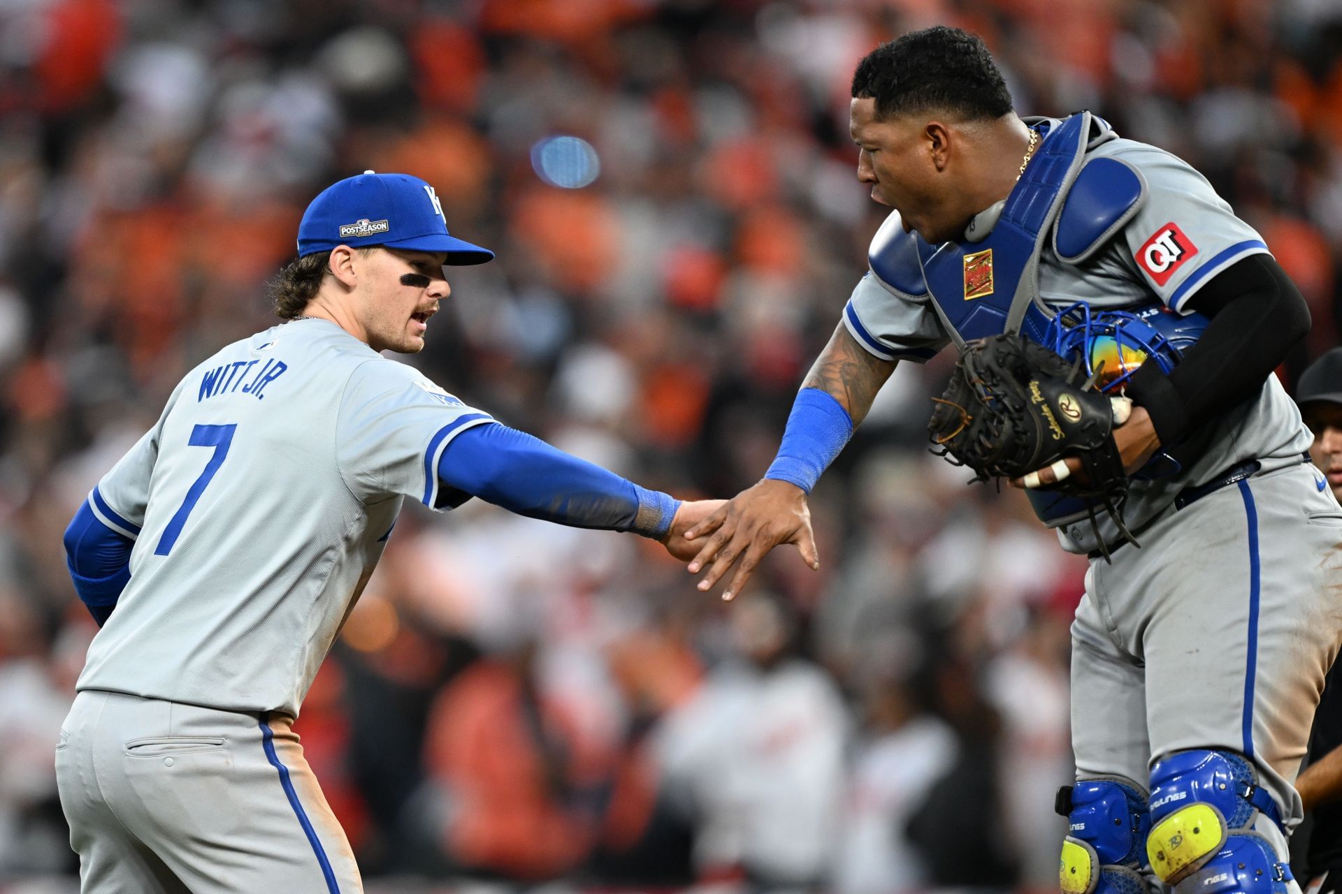 Bobby Witt Jr. (L), Salvador Perez (R) - Source: Getty