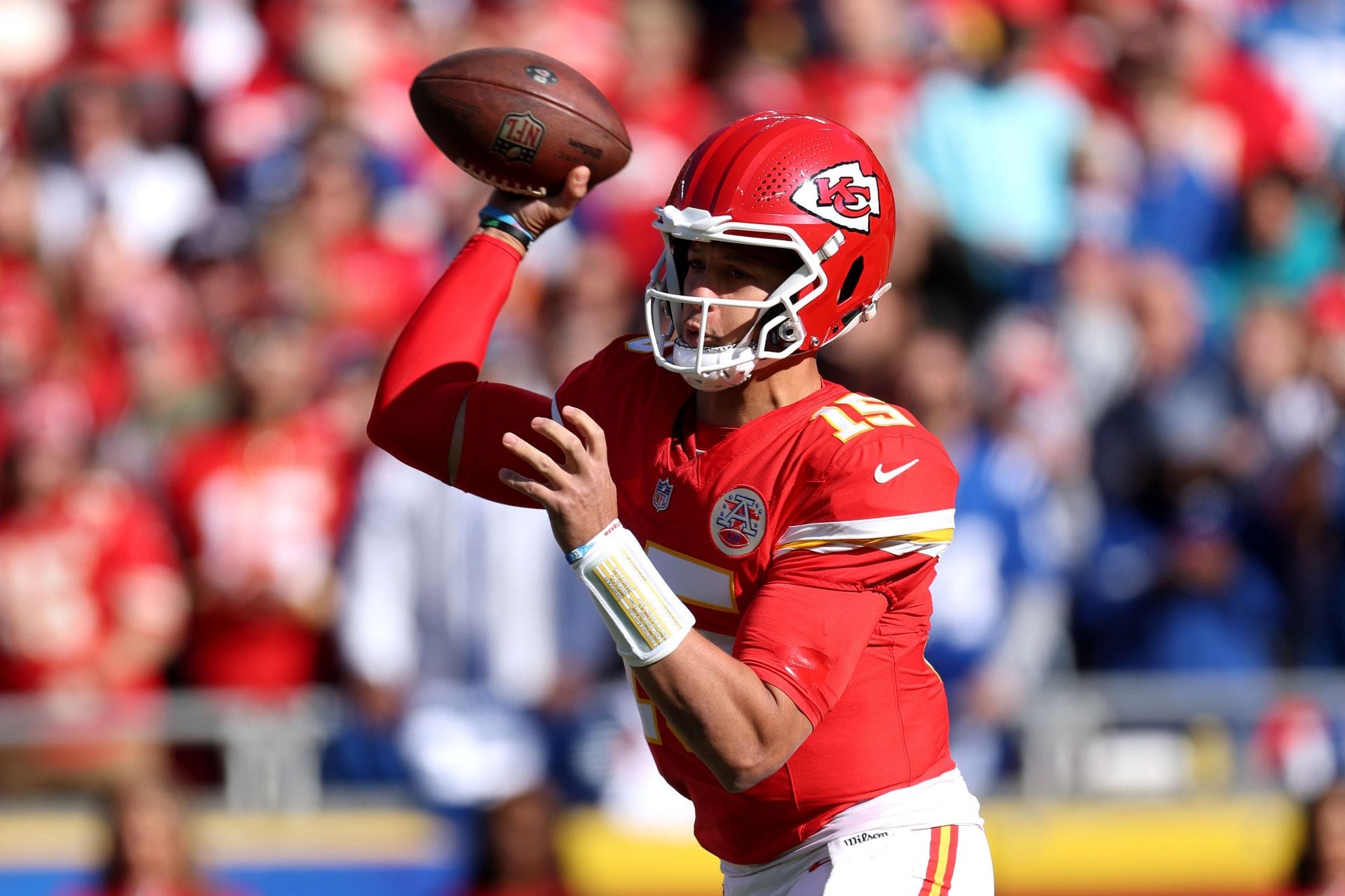 Patrick Mahomes at Indianapolis Colts v Kansas City Chiefs - Source: Getty