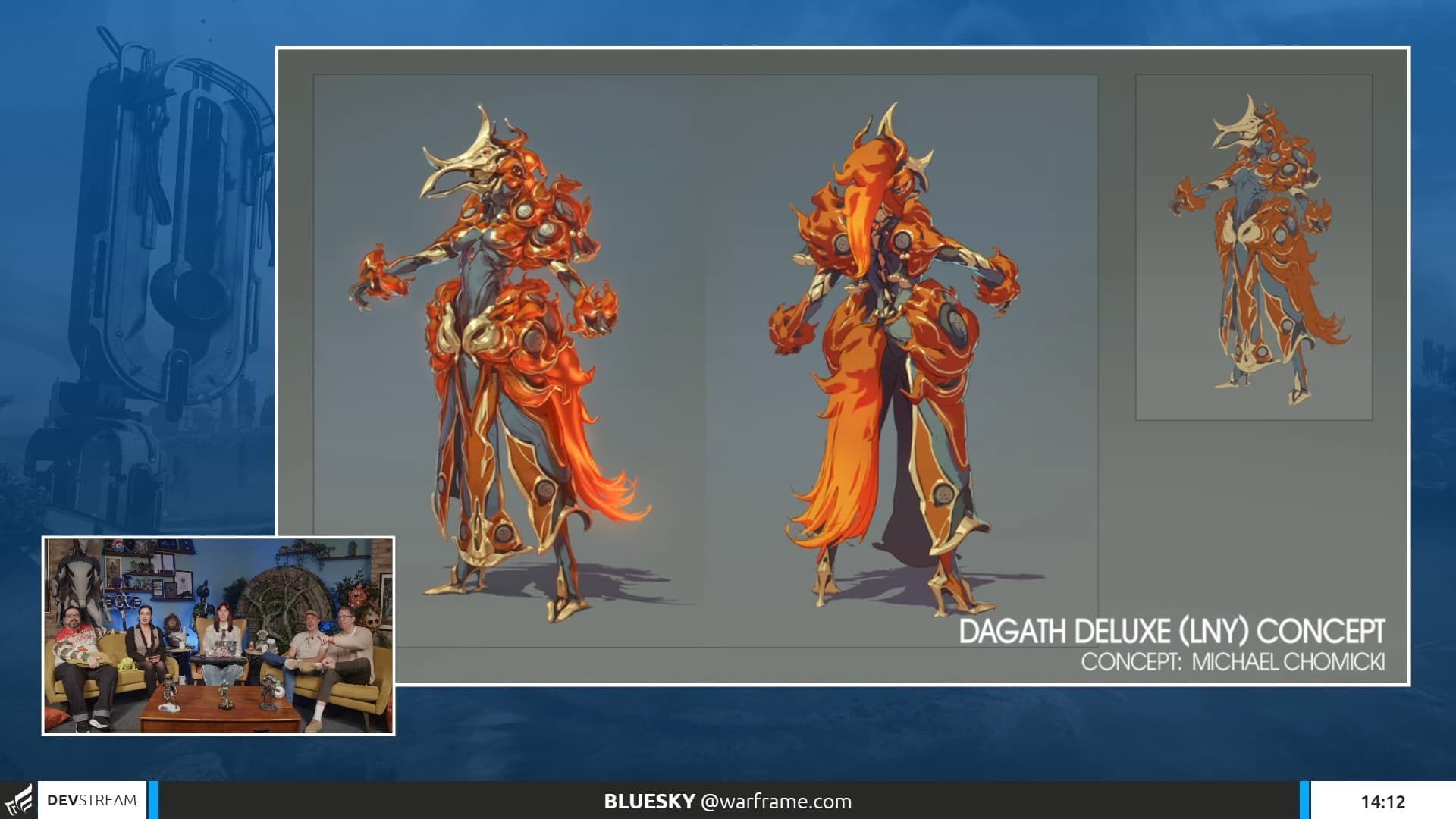 Here&#039;s an early look at the Dagath Deluxe skin (Image via Digital Extremes)