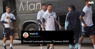 "Timeless GOAT", "Rewriting history like it's nothing" - Fans react as incredible Lionel Messi stat comes to light after Argentina win