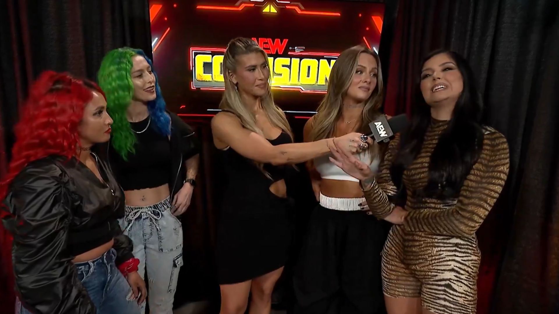 Nixon Newell and Miranda Alize during their All Elite Wrestling debut [Image Credits: All Elite Wrestling on X]