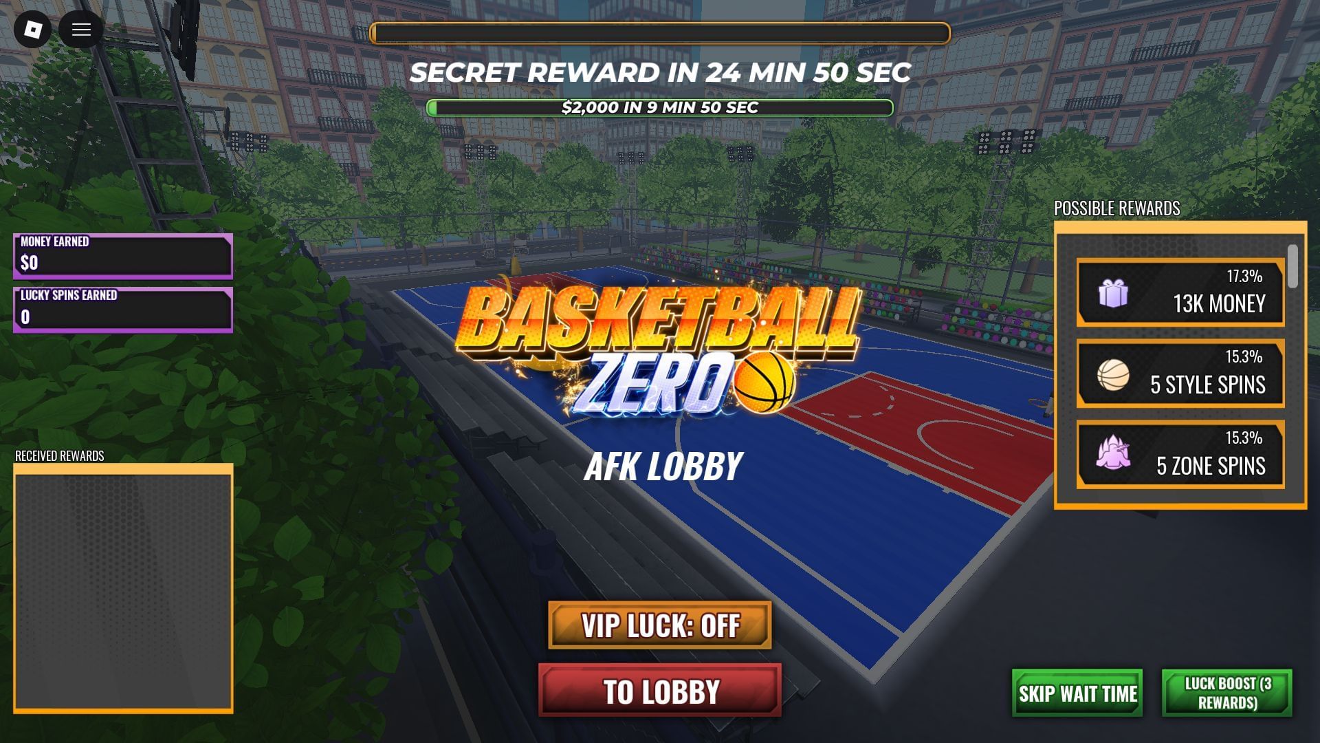 Zatočenia štýlu je možné získať z režimu AFK (obrázok cez Roblox)