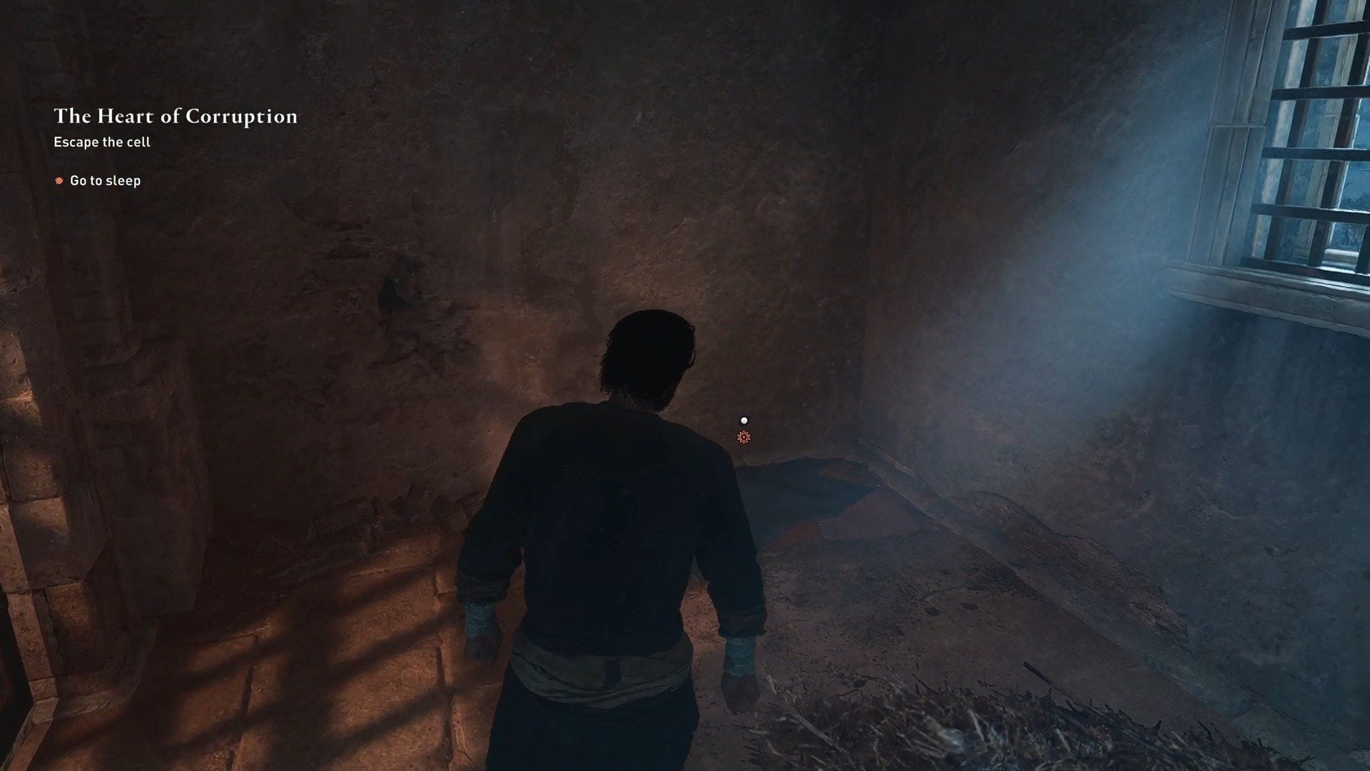 Spánek ve vězeňské cele (obrázek přes Ubisoft)