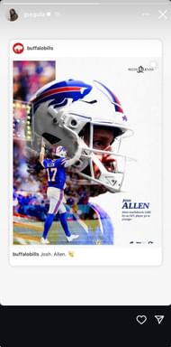 Jessica's Instagram story