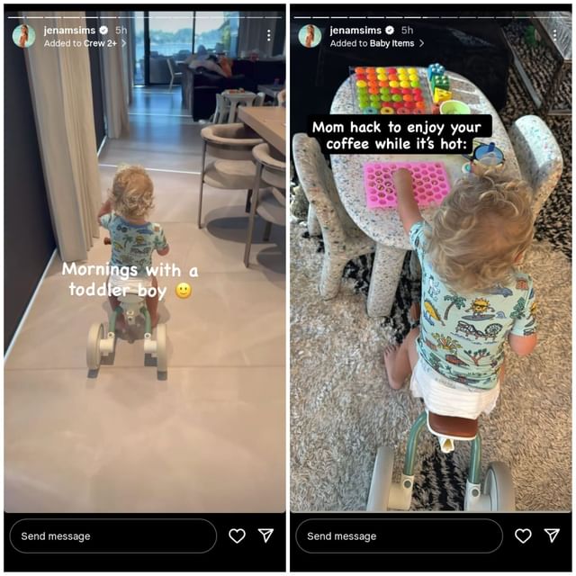 Screenshots taken from Jena Sims Instagram story (via @jenamsims)