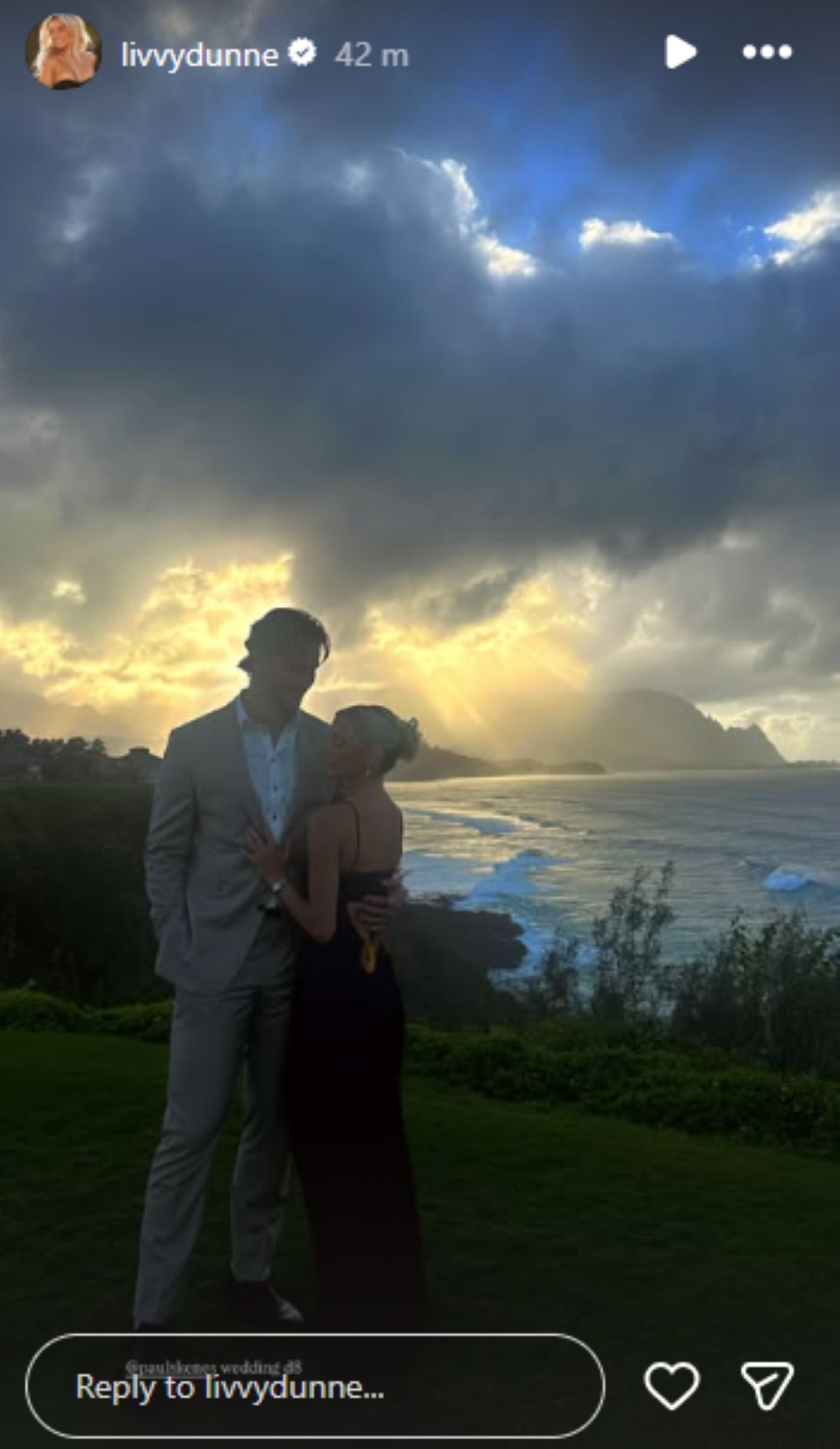 Screengrab of Olivia Dunne&#039;s latest Instagram story [Image Source : Olivia Dunne&#039;s Instagram] 