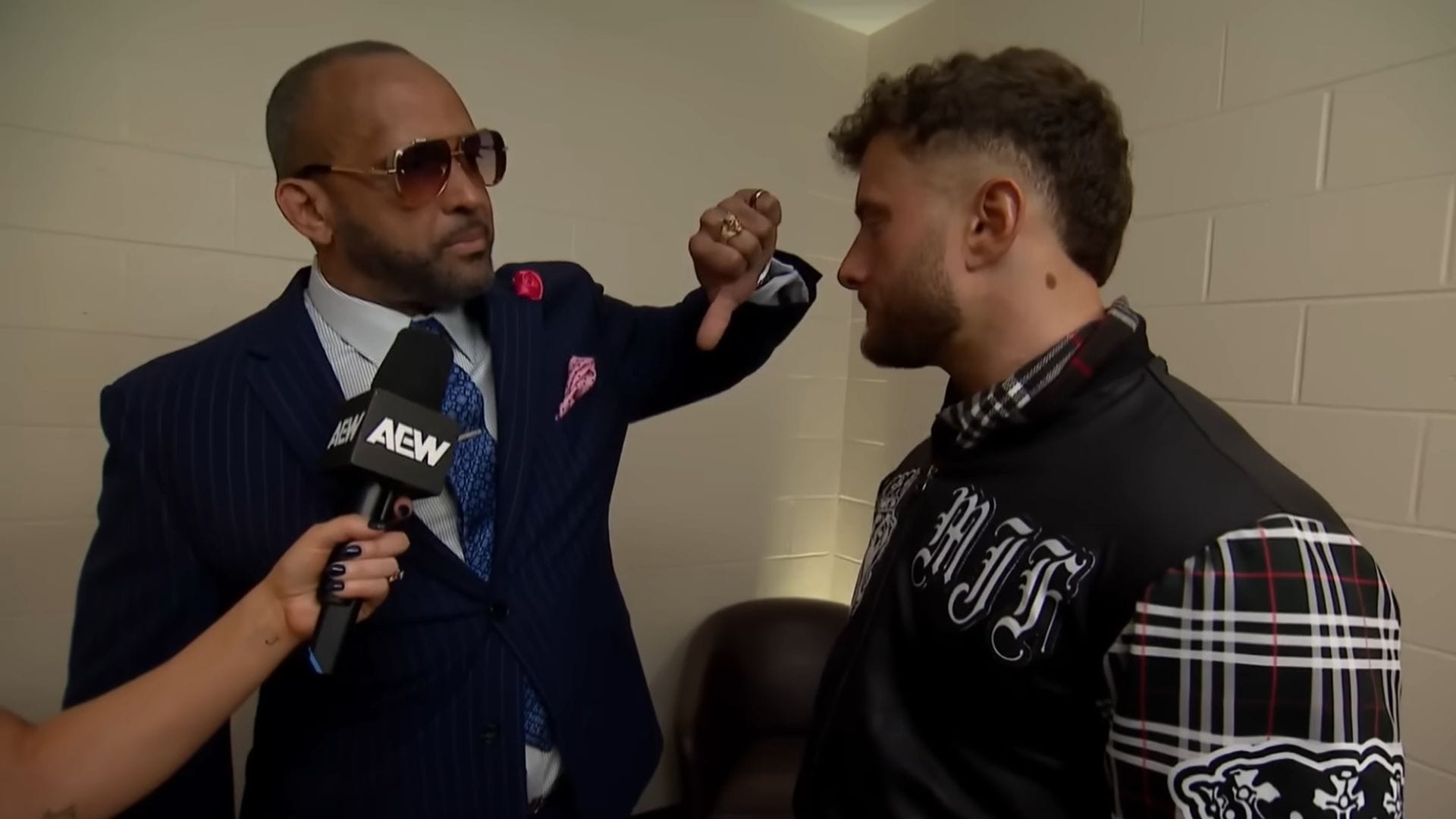 MVP ejecting MJF from The Hurt Syndicate on AEW Dynamite [Image Credits: AEW&#039;s YouTube channel]