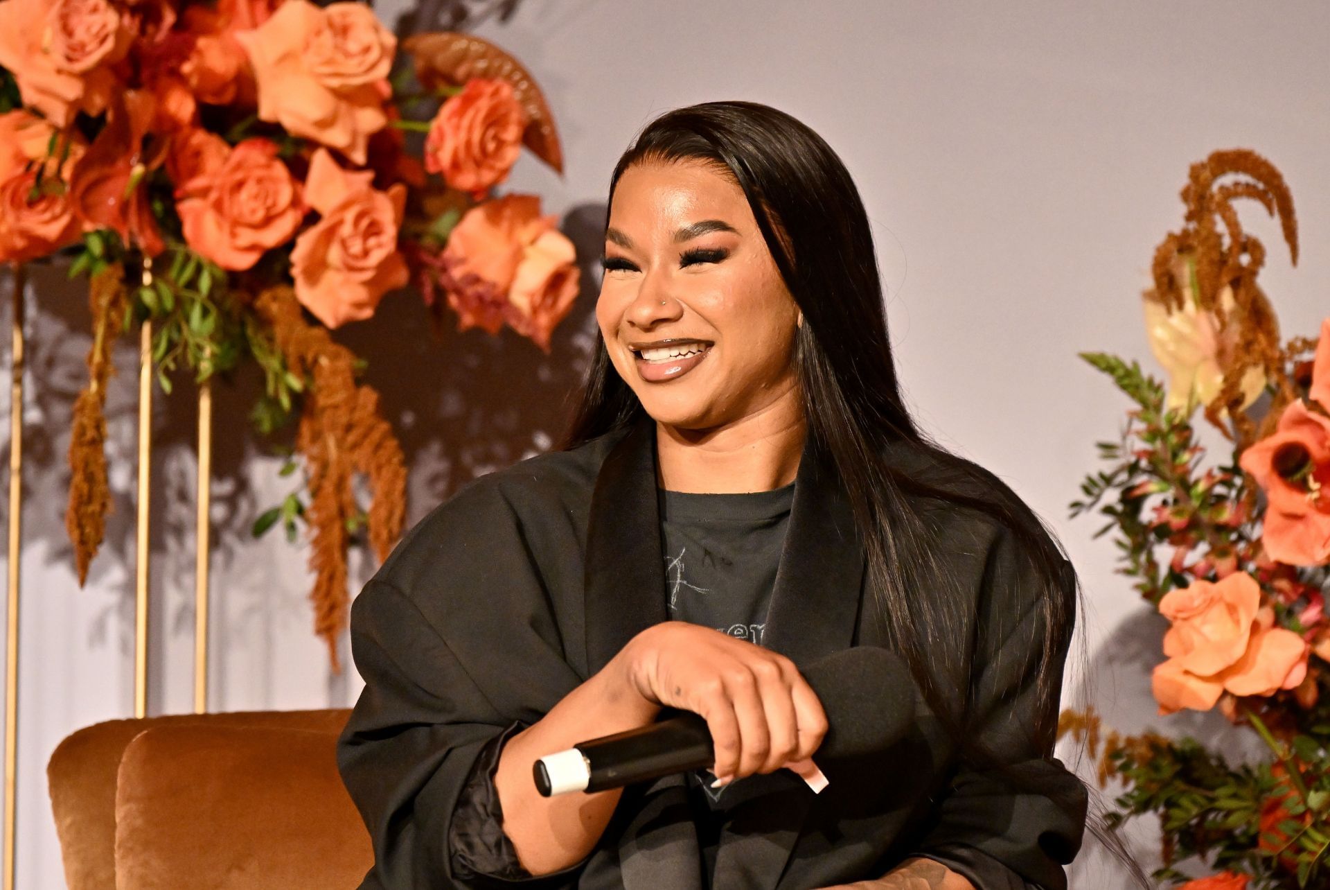  Jordan Chiles speaks during Marie Claire Power Play in Atlanta, Georgia. (Photo by Getty Images)