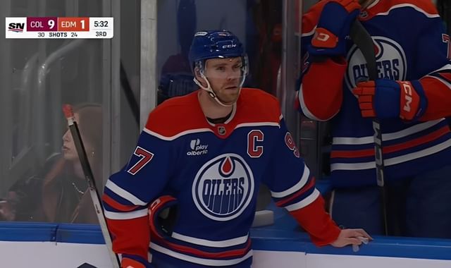 Regretting that 2-year extension” "Can't wait to play for Leafs": Oilers  fans react to dejected Connor McDavid after crushing 9-1 loss to Avalanche