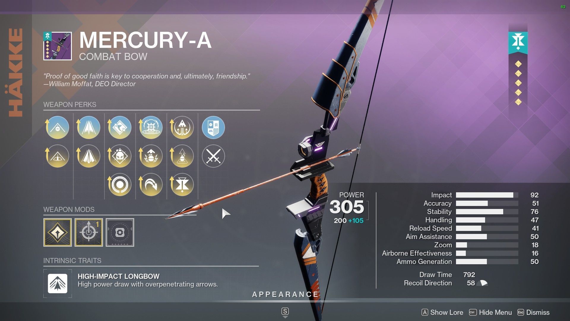 Tier 5 weapon in Destiny 2 (Image via Bungie)