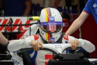 Mick Schumacher getting in his Haas F1 car at the 2022 F1 Abu Dhabi Grand Prix - Source: Getty