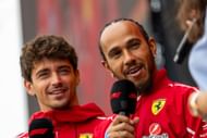 Charles Leclerc and Lewis Hamilton in Grande Premio De Sao Paulo 2025. Source: Getty