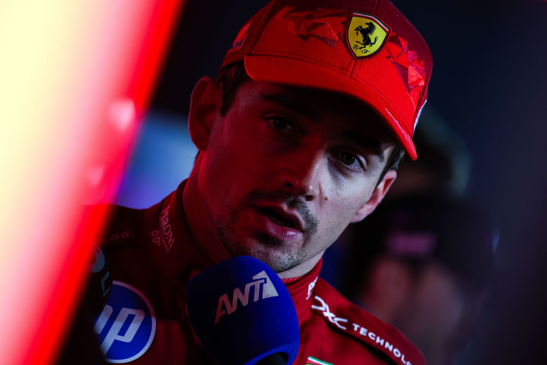 Charles Leclerc after the Las Vegas Grand Prix Qualifying - Source: Getty