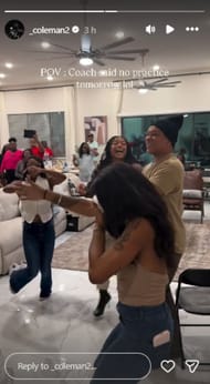 Screenshot of Coleman's Instagram story.