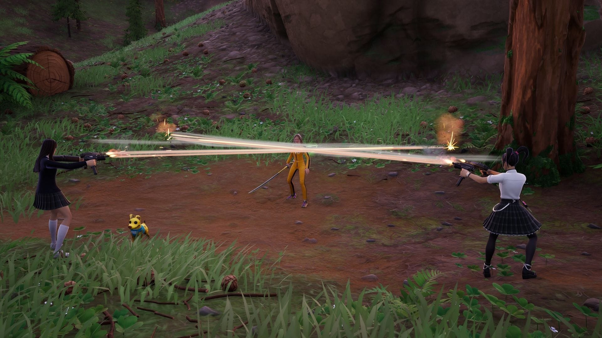 You will need to defeat the Yubari sisters after you obtain the Forsaken Vow blade (Image via Sportskeeda Gaming || Epic Games)