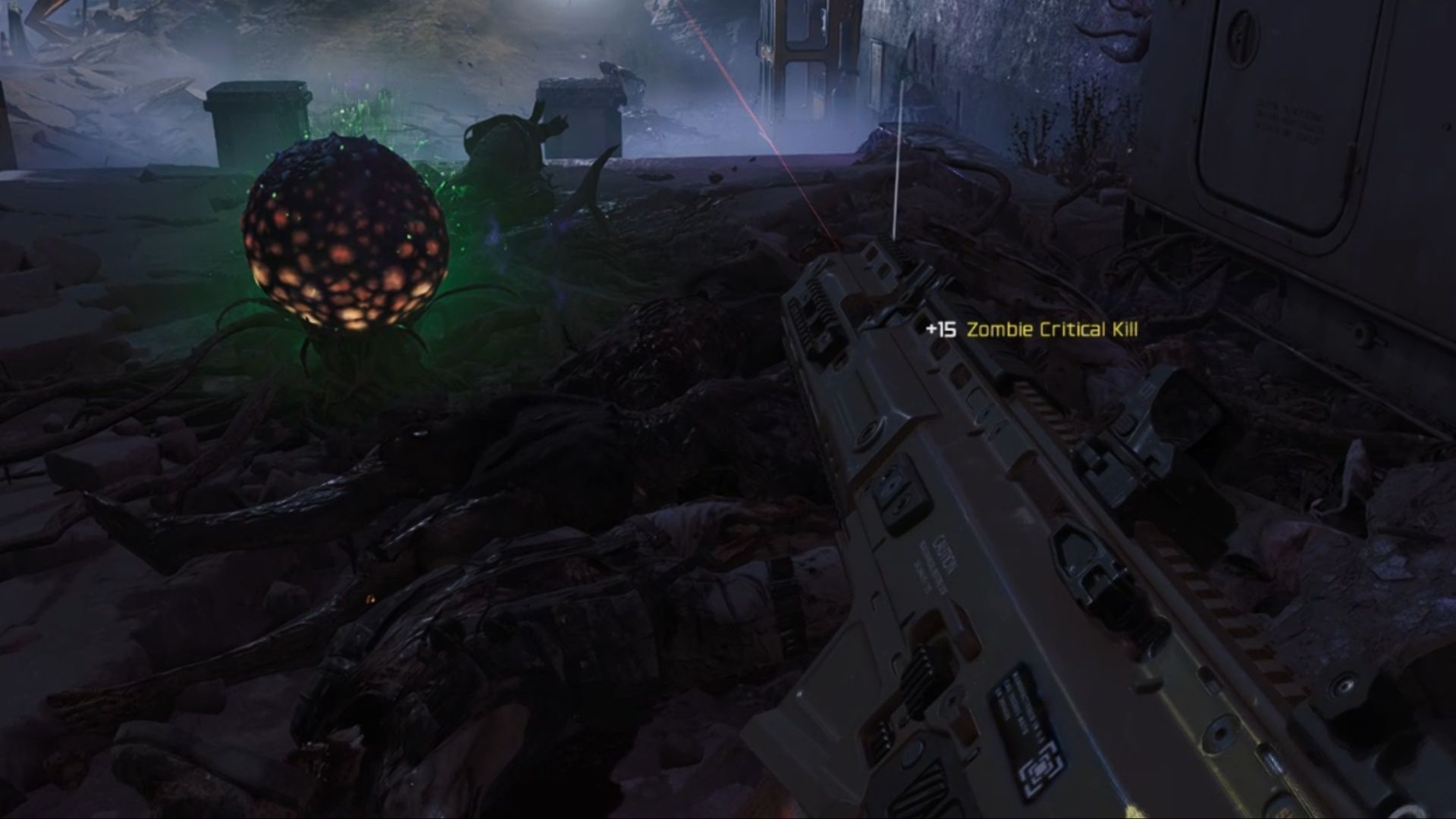 After spraying the plant, protect it for 30 seconds. (Image via Activision)