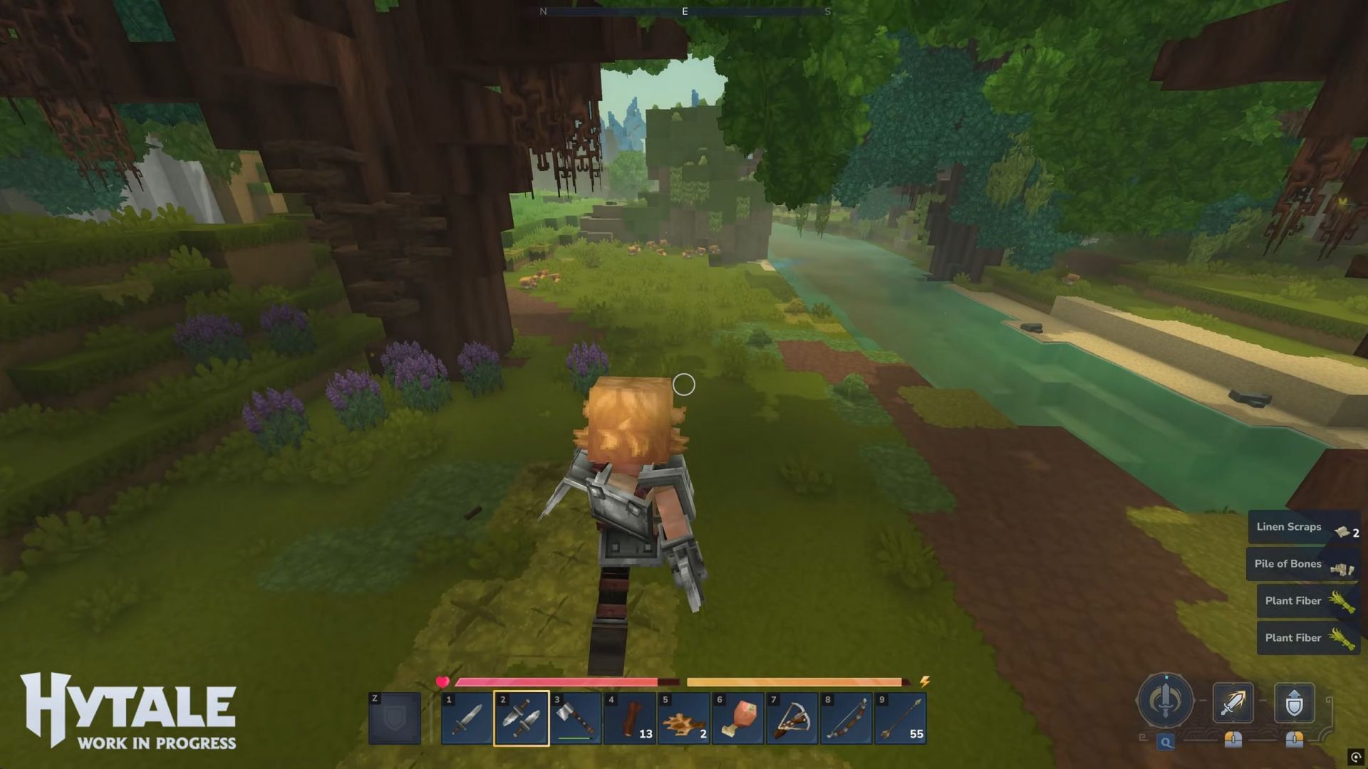 Pohyby tretej osoby a kamera sú oveľa lepšie ako Minecraft (obrázok cez YouTube/Hytale)