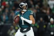 Jalen Hurts at Detroit Lions v Philadelphia Eagles - NFL 2025 - Source: Getty
