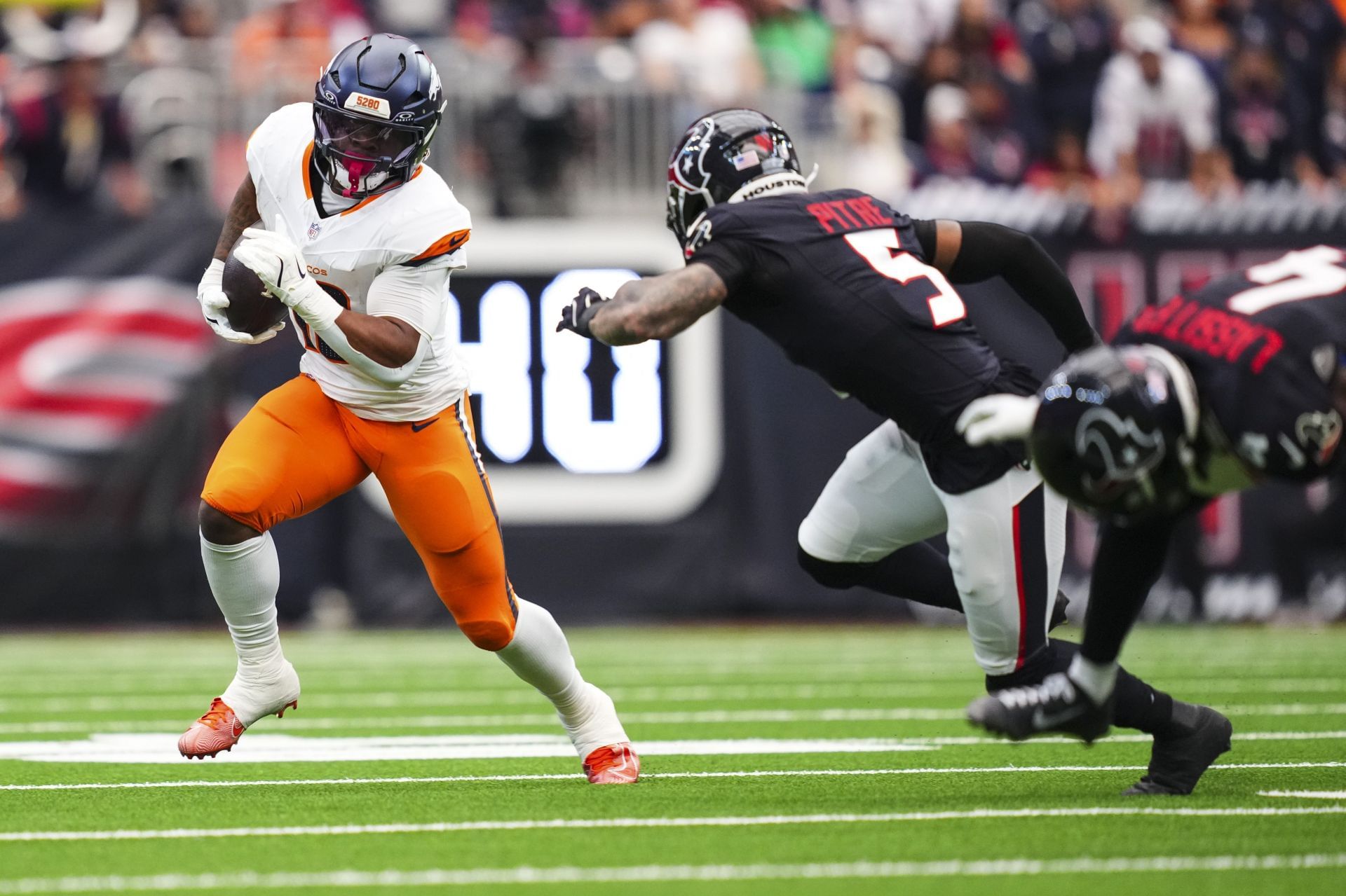 RJ Harvey at Denver Broncos v Houston Texans - Source: Getty