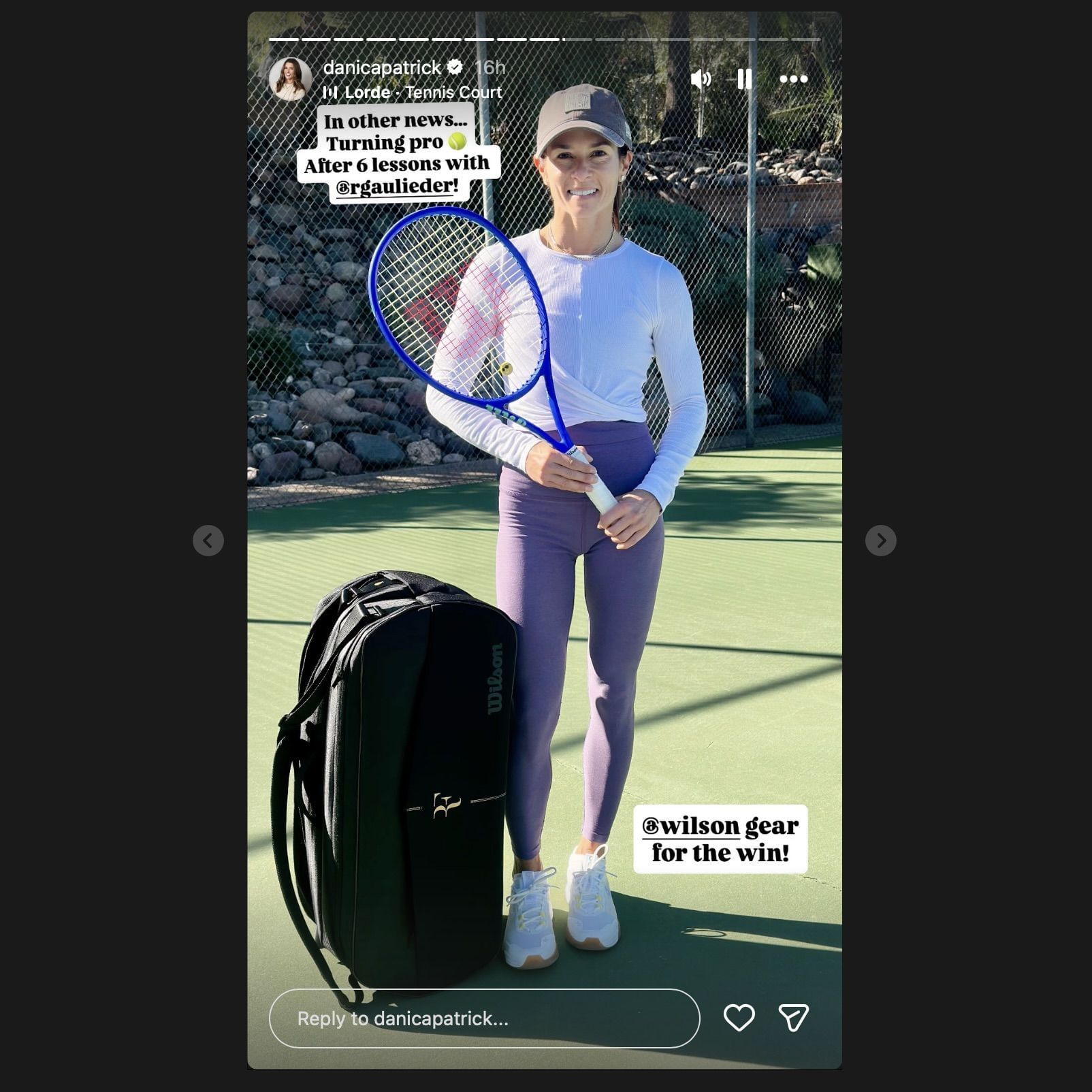 Screengrab from Patrick&#039;s Instagram story [Instagram/@danicapatrick]