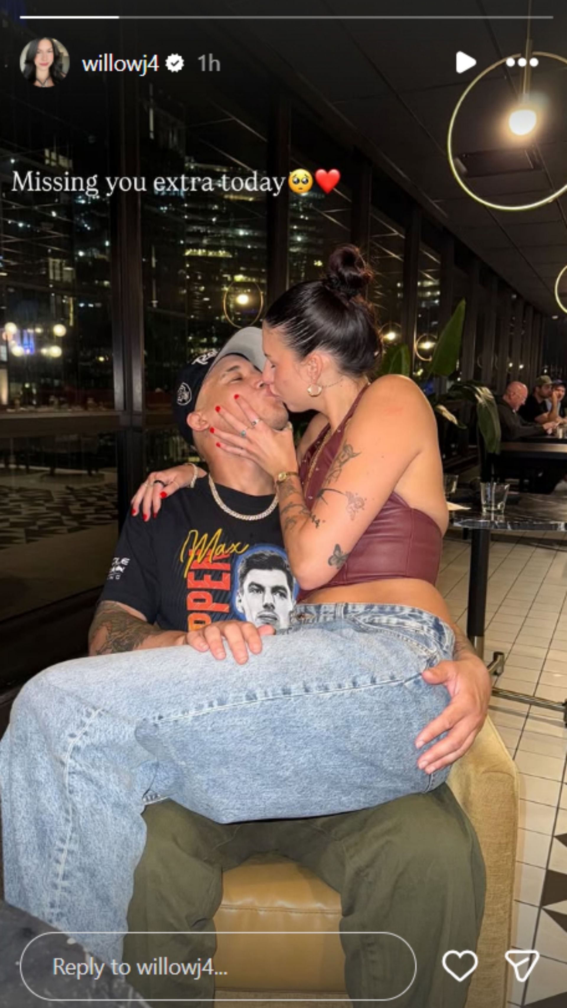 Príbeh dcéry Randyho Johnsona na Instagrame (Zdroj obrázka: Instagram/willowj4)