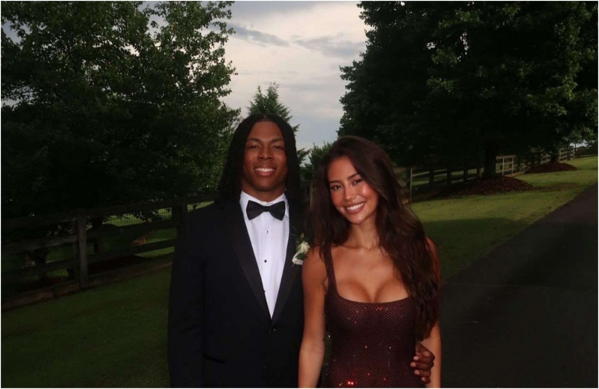Jahmyr Gibbs and gf Nicole