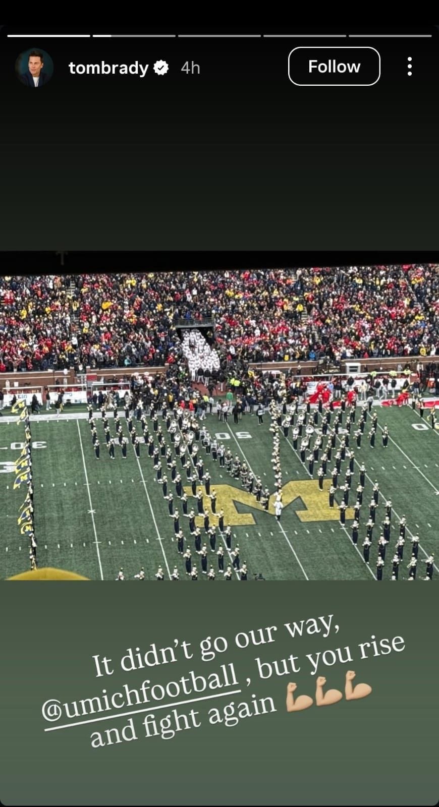 Tom Brady&#039;s IG story