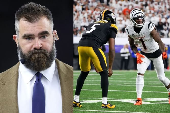 "Disrespectful, disgusting thing to do": Jason Kelce gets 100% real on Ja'Marr Chase spitting on Jalen Ramsey after Jalen Carter-Dak Prescott scuffle