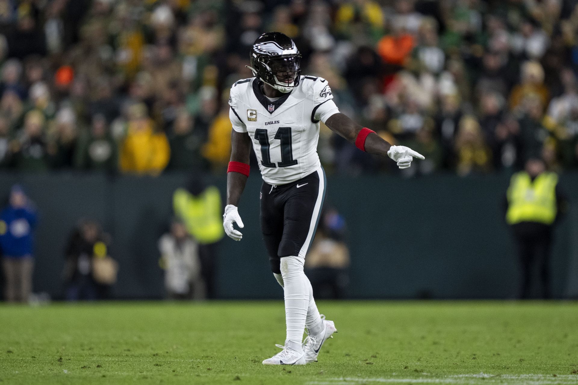 A.J. Brown at Philadelphia Eagles v Green Bay Packers - NFL 2025 - Source: Getty