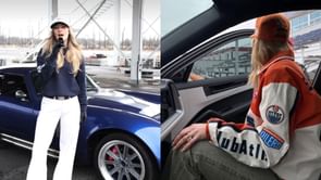 Connor McDavid's wife Lauren finally drops highly anticipated racing-themed 'Oil Crew Canvas Jacket'