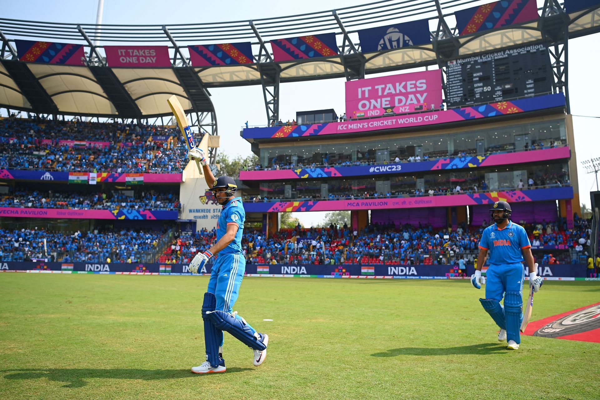 Sachin Tendulkar and Virender Sehwag added 74 runs against Kenya in the semi-finals of the 2003 World Cup - Source: Getty
