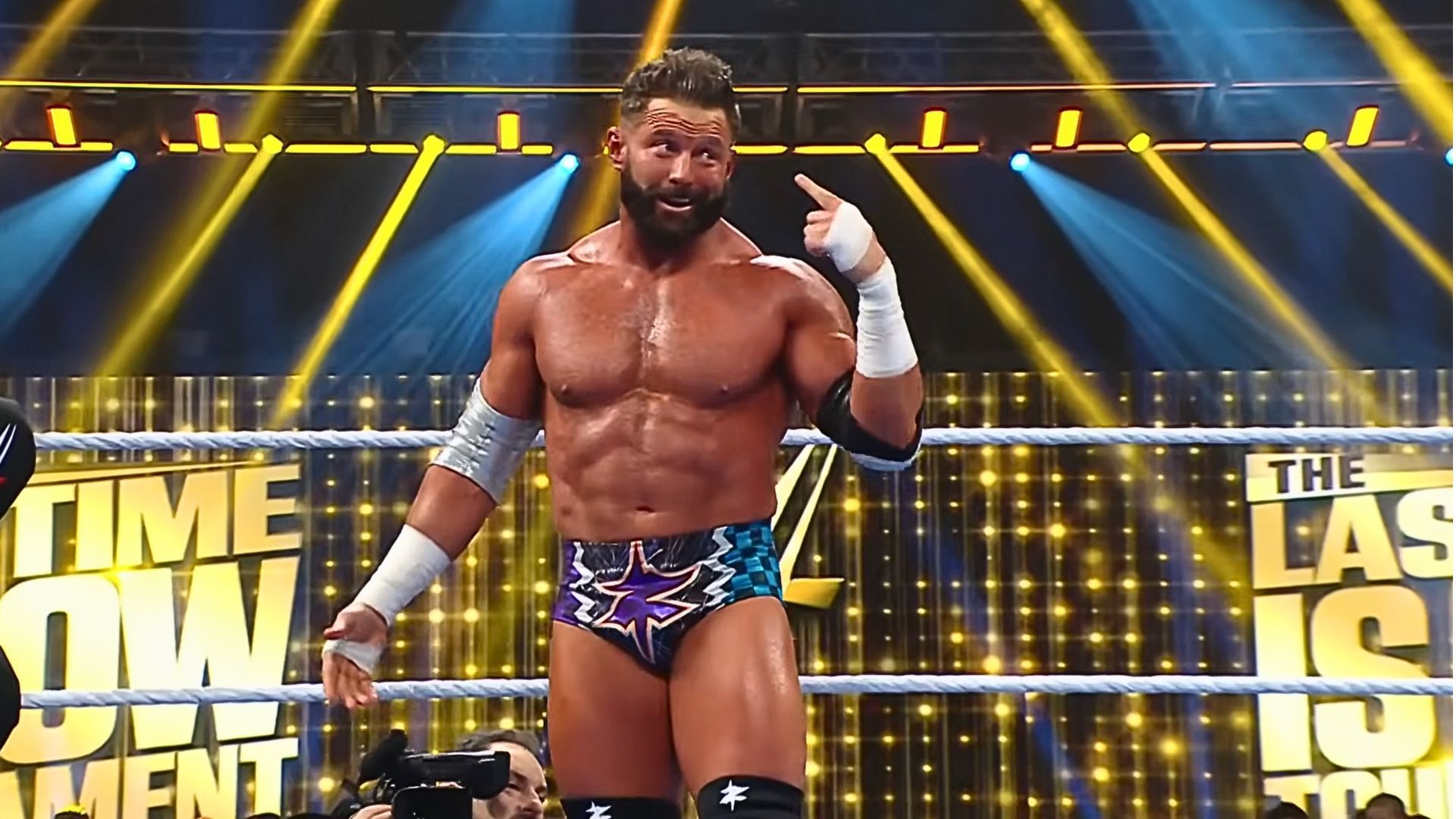 Zack Ryder battled LA Knight during his WWE return [Image: WWE on YouTube]