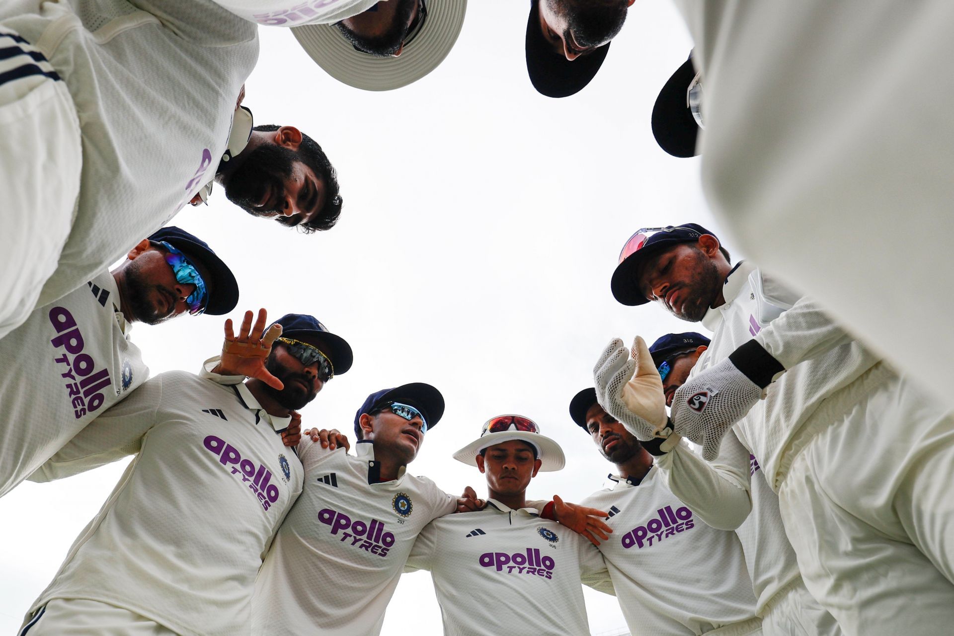 Team India in a huddle. (Image Credits: BCCI X)