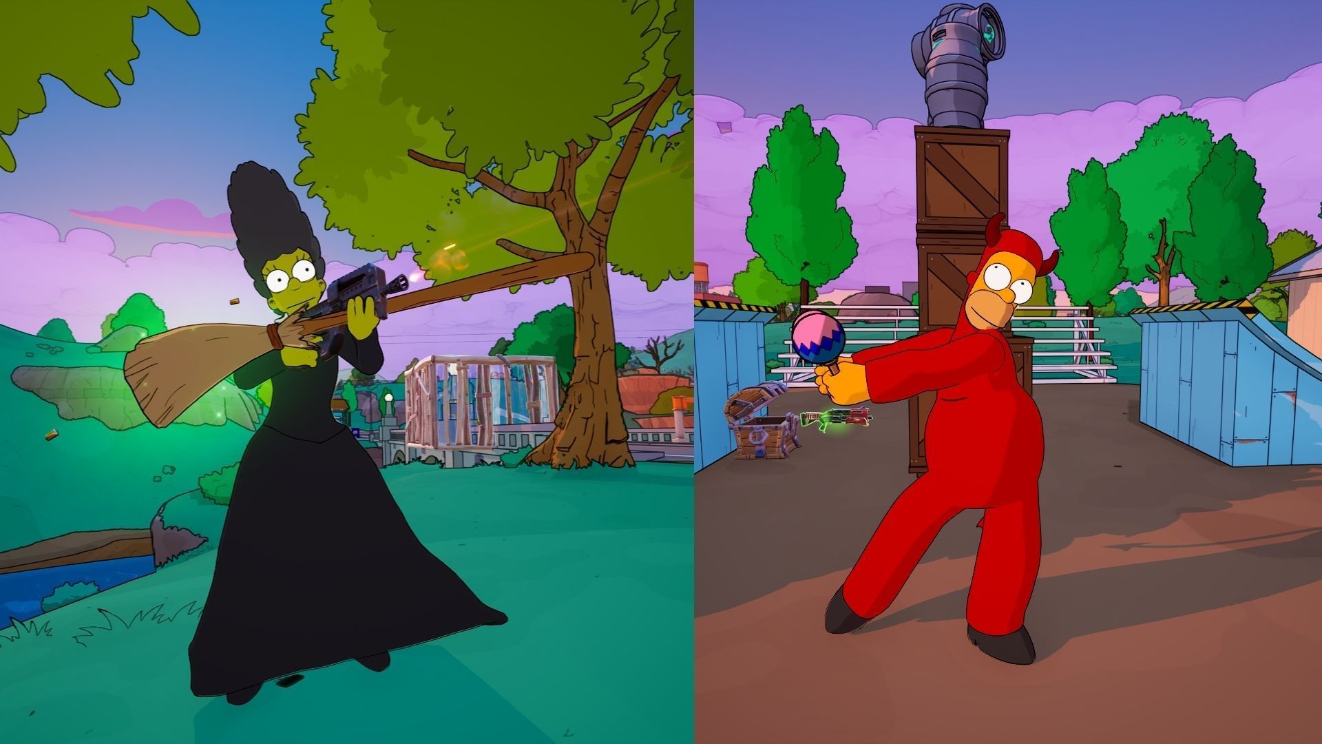 All boss locations in Fortnite Simpsons season