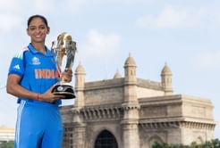 Harmanpreet Kaur recreates MS Dhoni's pose in front of Mumbai's Gateway of India after Women's World Cup 2025 triumph [Watch]