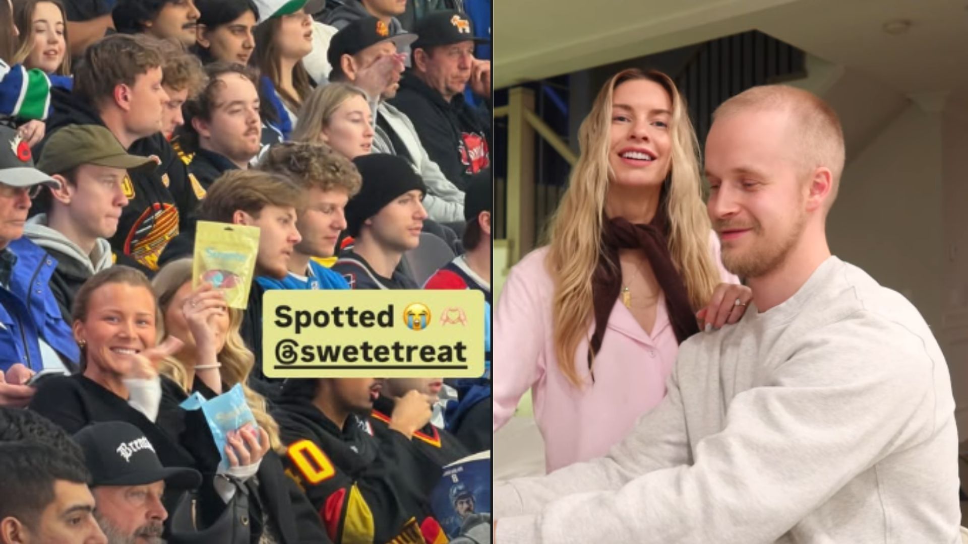 Elias Pettersson&rsquo;s wife Katelyn