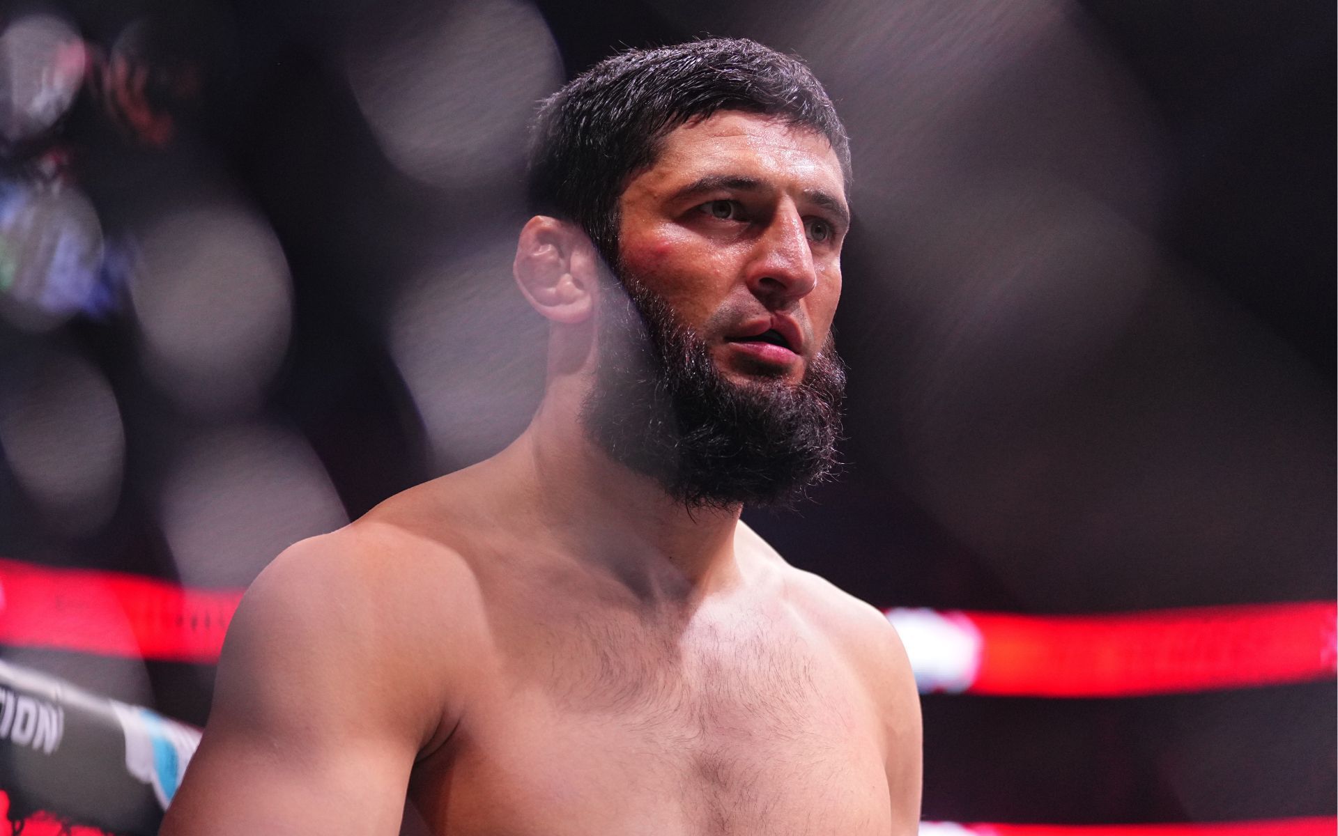 Khamzat Chimaev (pictured) is the No.4 ranked pound-for-pound fighter in the UFC. [Images courtesy: Getty Images]