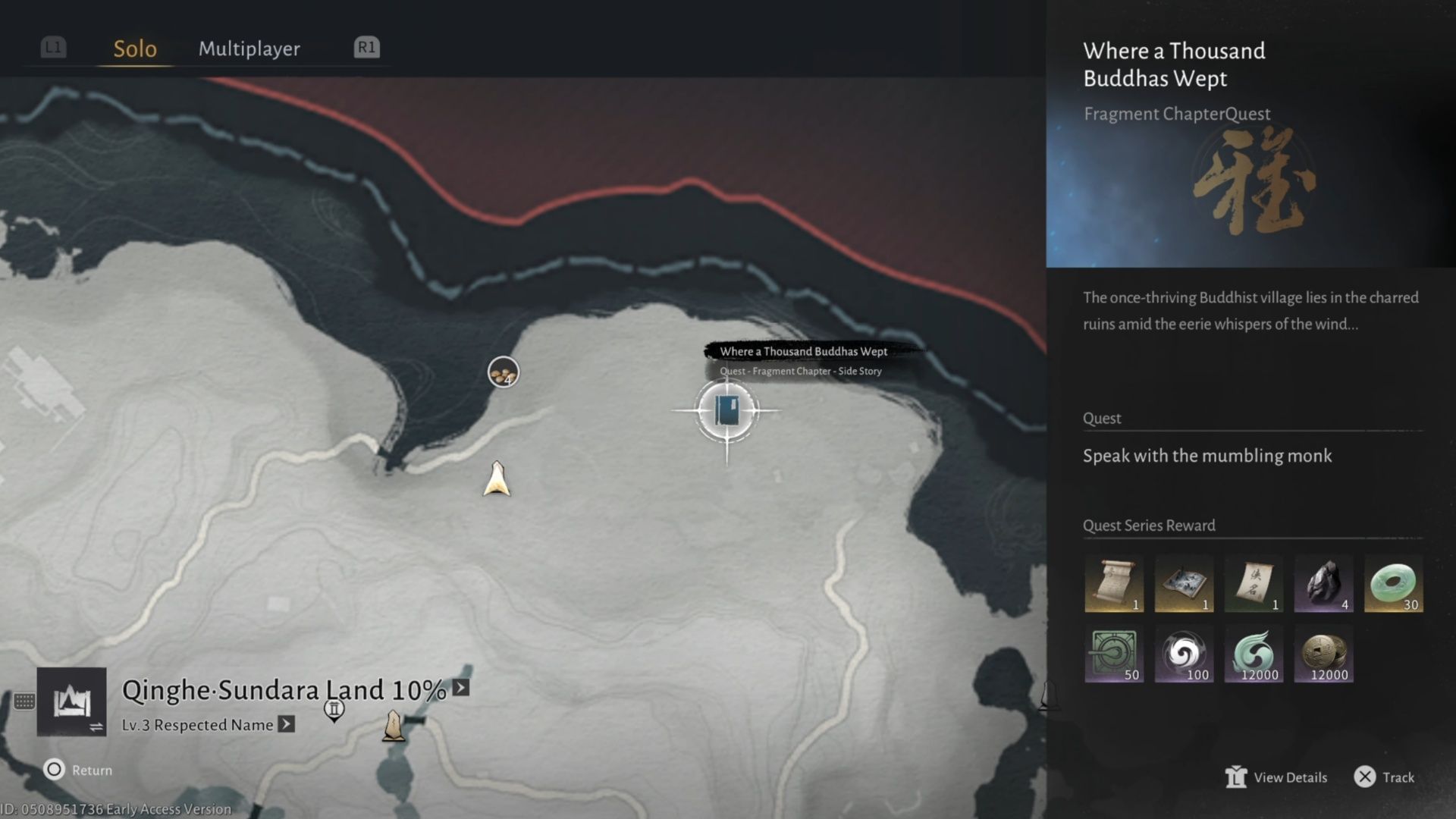 The cursor shows you where the fast travel location is (Image via NetEase)