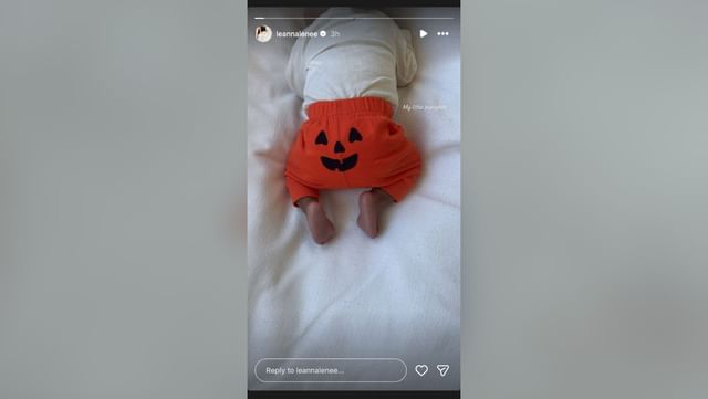 Travis Hunter's wife Leanna dresses son in cute 'little pumpkin' outfit for Halloween celebrations (Image Credit: Leanna/IG)