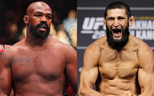 Khamzat Chimaev: "Watching Superman bleed" - Fans react as Jon Jones runs  away from Khamzat Chimaev after getting outwrestled