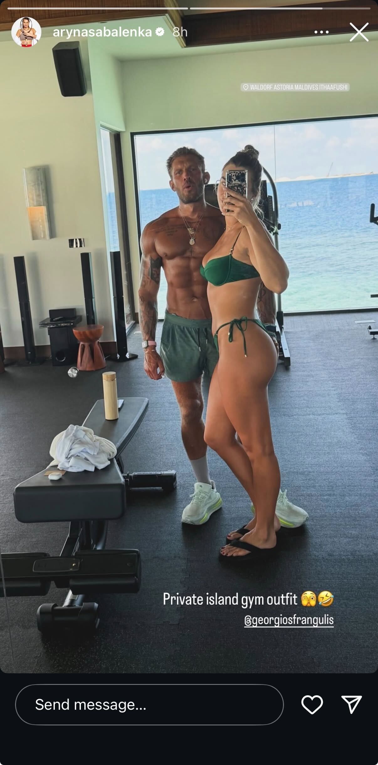 Sabalenka&#039;s Instagram story