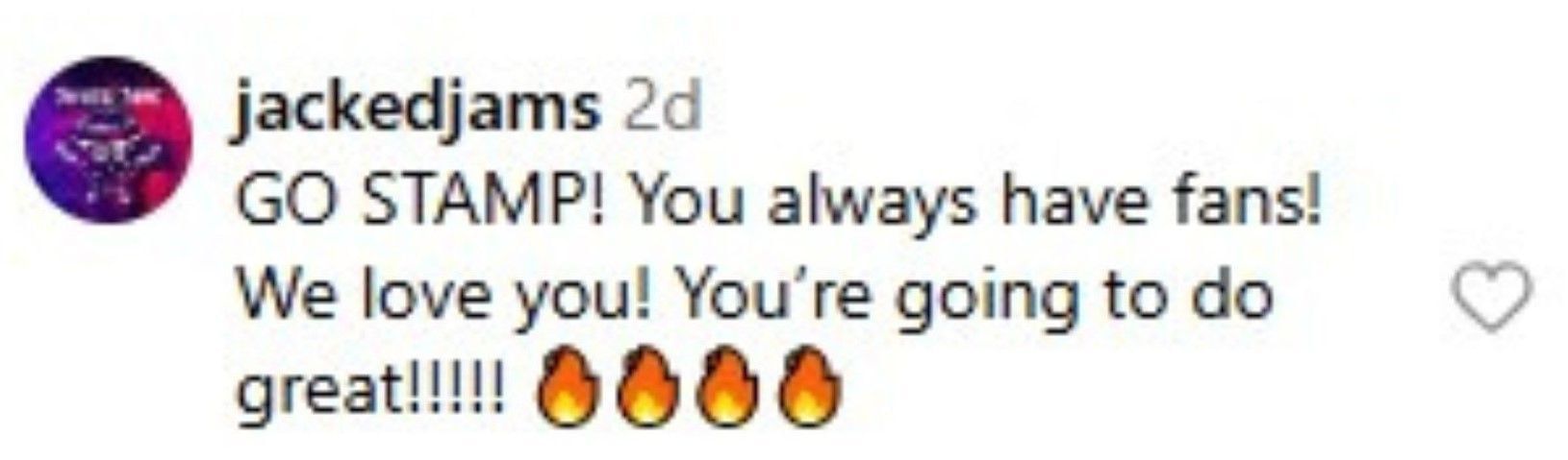 Sending love and support to Stamp